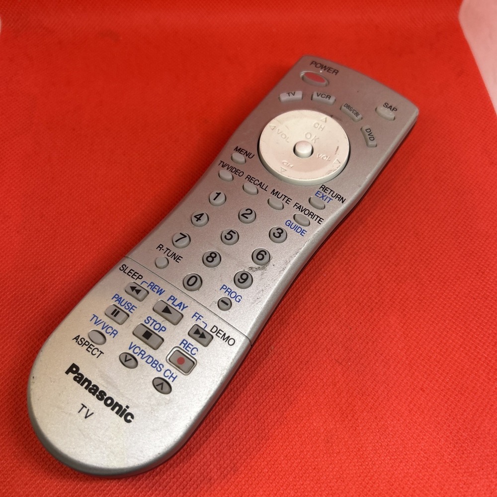 Panasonic EUR7613ZFO TV DVD VCR Remote Control Genuine Original  - Tested Works